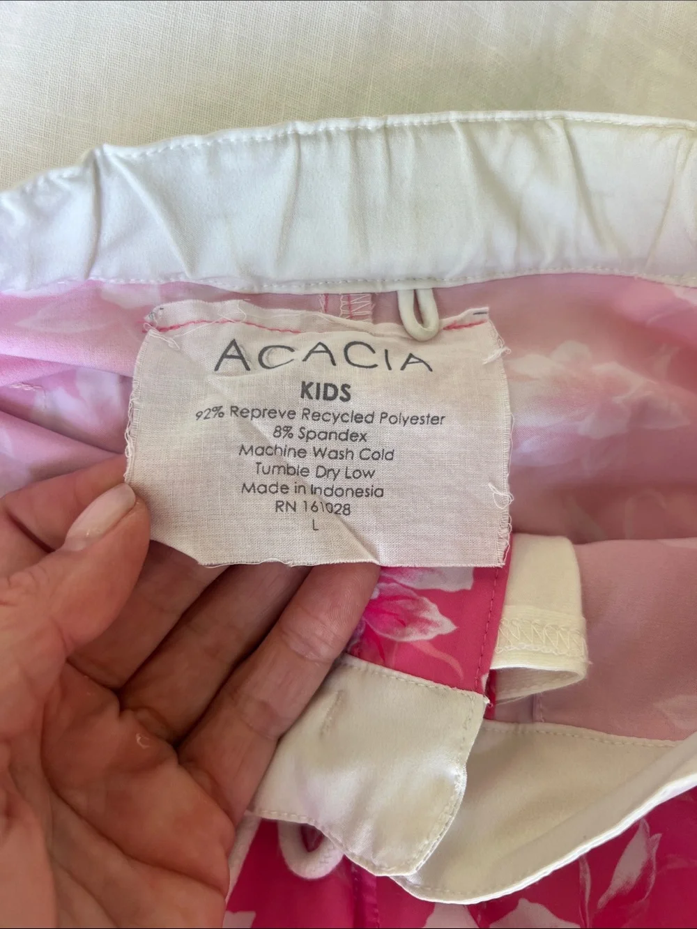 acacia swimwear Pink Floral Kids Swim Trunks